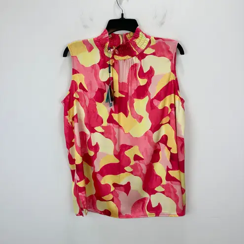 Ming Wang Matching Skirt Set Maxi Crepe de Chine Printed Multicolor Large NWT