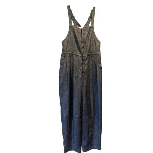 Free People  Leonie Menswear Wool Barrel   Overalls size medium