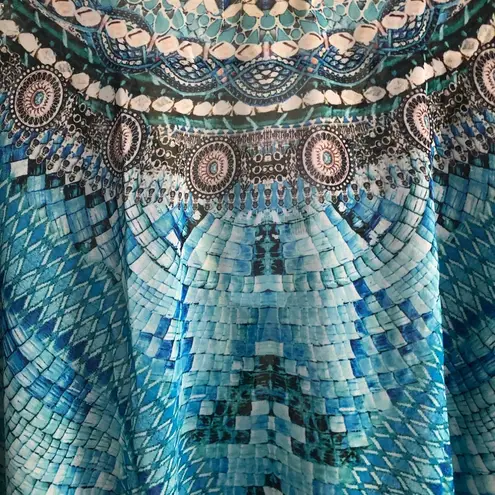 Moda True Colors By LA CLOTHING Semi Sheer Kaftan Beach Coverup One Size New