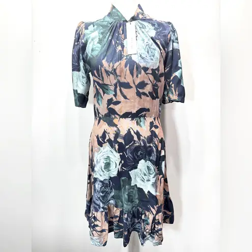 Closet London Floral High Neck Dress from ModCloth Back Cutout Coquette Girl Size 6