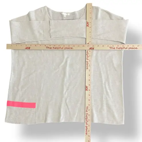 Lisa Todd In Line Crewneck Sweater Size Medium Modern, Business, Casual White