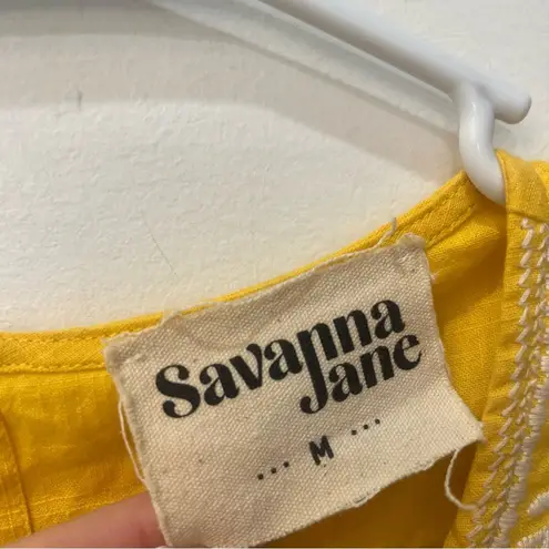 Boutique Savanna Jane MarigoldTop mustard yellow size Medium Gold