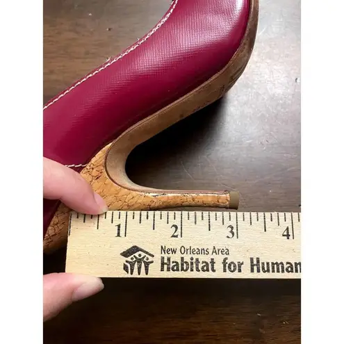 Dolce & Gabbana  plum colored 3 inch heel women's 37 1/2