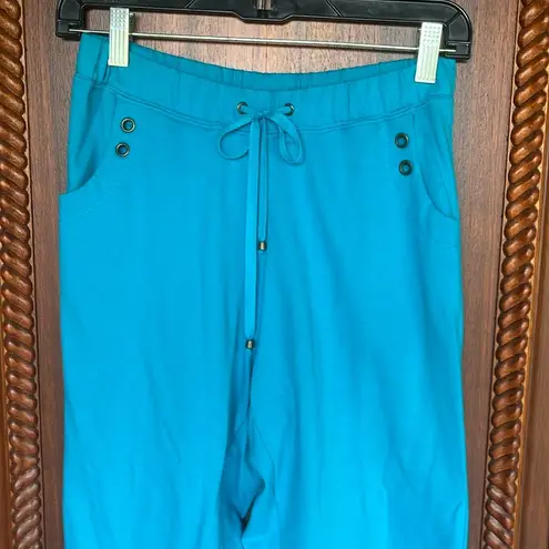 Turquoise Matching Jacket Sweatpants Set Comfy Teal Blue