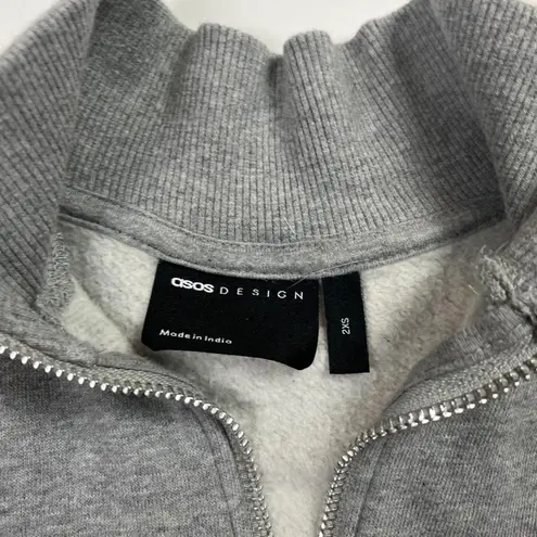 ASOS  gray half zip pullover