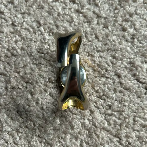 New Wave women’s vintage 90’s gold tone quartz digital‎ retro watch bangle OS