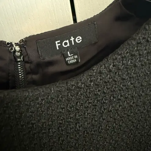 FATE. Black Top Ostrich Feather Trim