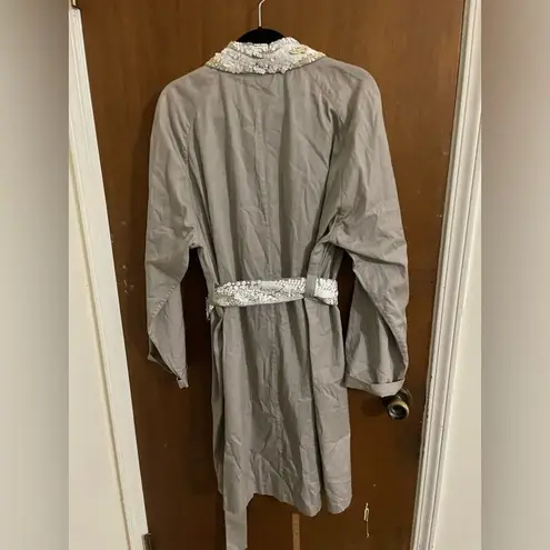 Dries Van Noten trench coat with sequin embellishment