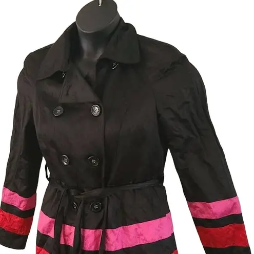 INC International Concepts Trimmed Belted Trench Coat