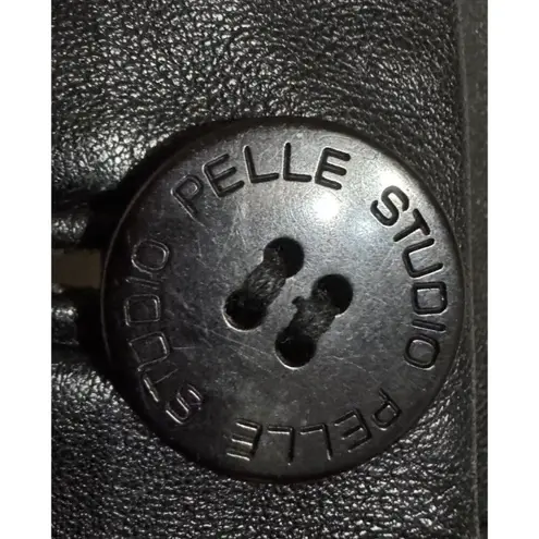 VTG 90S Wilsons Soft leather Pelle Studio Embellished Blazer Jacket Women’s 2x Black