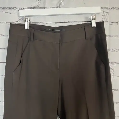 Isda & Co Black Wide Leg Pants Womens Size 8 Preppy Fall Officewear Chic Trouser