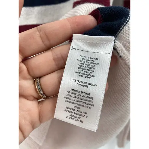 Equipment Femme Cielle Striped Wool and Cashmere Crewneck Sweater Size XS