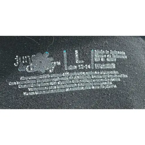 Daisy June & Long Sleeve T-Shirt Cat Dog Rhinestone Black Top Size M