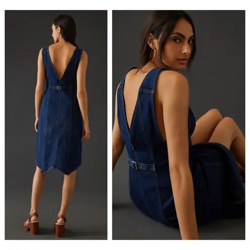 Pilcro by Anthropologie Denim Vest Midi Dress Size US/10