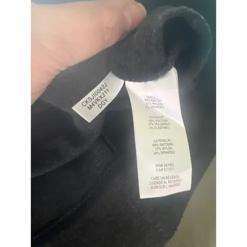 Calvin Klein  Charcoal Gray Pleated Leggings Size XL thumbnail 4