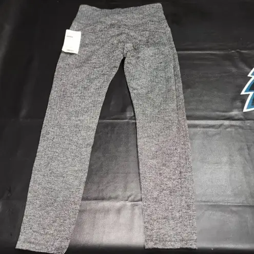Athleta NWT  Womens Heathered Black Mercer Herringbone Tight Pants‎ Small