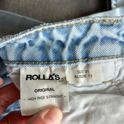 Rolla's  Original High Rise Straight Distressed Jeans - 31