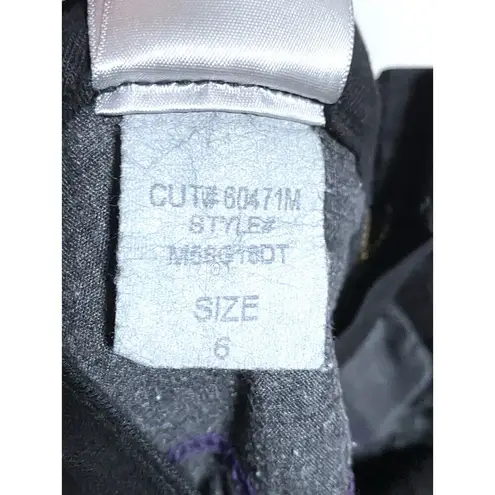 NYDJ Crop Black Pants Lift Tuck Technology Stretch Linen Tencel Spandex Blend 6