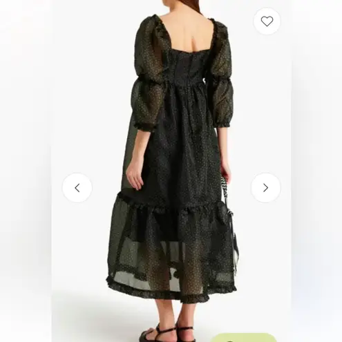 Shrimps Polka Dot Print Dress Organza Size: L I US10, UK14