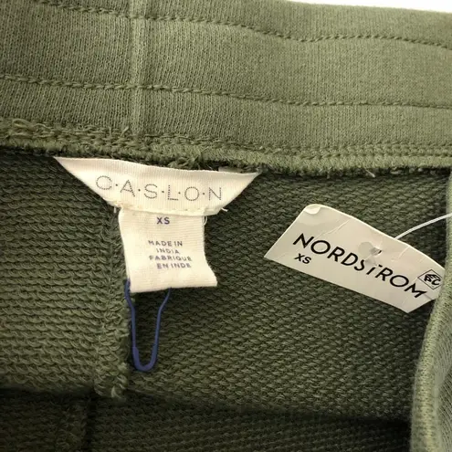 Caslon Womens Jogger Sweatpants Pull On Pockets Drawstring Green XS