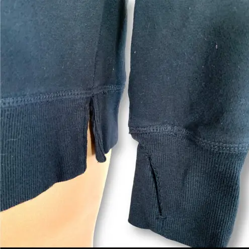 Tommy Hilfiger Sport Black Logo Sweatshirt Boxy Cropped Crewneck XL Cozy Lounge