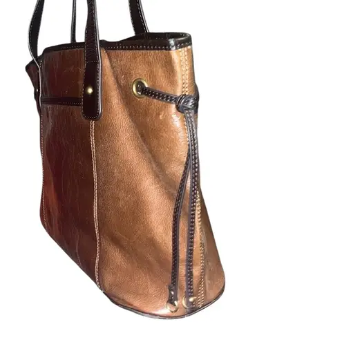 Tignanello Brown Leather Tote Bag