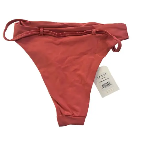 ANDIE NWT Swim Riviera High-Waisted Bikini Bottom Punch Orange XS Retro Fun