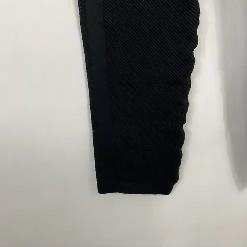 Free People Movement Textured Free Throw Ribbed Leggings Size Small Black