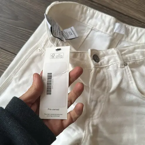 Boyish BY HER white Buttonfly denim jeans size 26 Bailey in Vertigo cut 0295