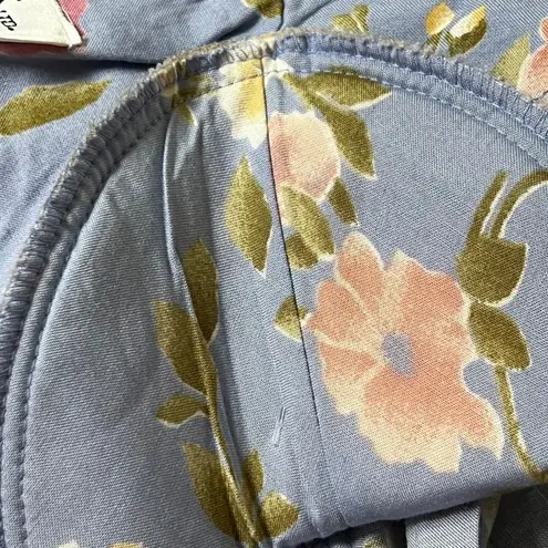 Vintage Small Dress 90s Y2K Maxi Boho 4 Dress Midi Cottage Grunge Floral Tie Purple