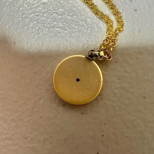 Sailing ships small circle pendant necklace