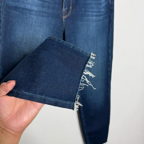 L'Agence NWOT El Matador Slim High Rise Raw Hem In Knox Blue Wash Size 27