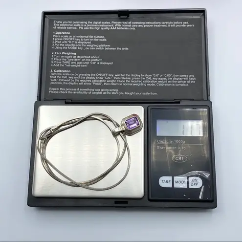 Amethyst Boma 925 Signed Necklace