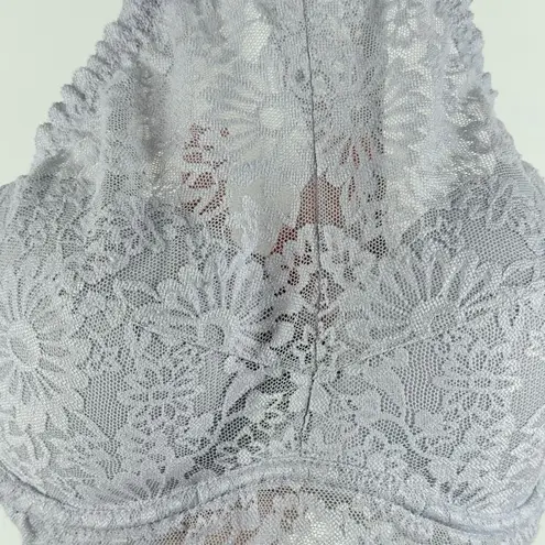 Pink Victoria’s Secret halter style lace padded bralette size medium Blue