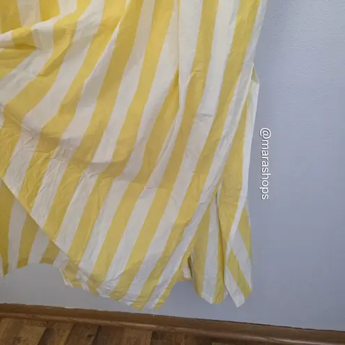 OU. La Medina Sun Striped Dress Yellow Size L