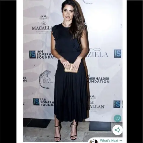 Ulla Johnson Ulla Johnson Coco Midi Dress Noir Black Size 6 Smocked Top Ruffle Sleeve Midi