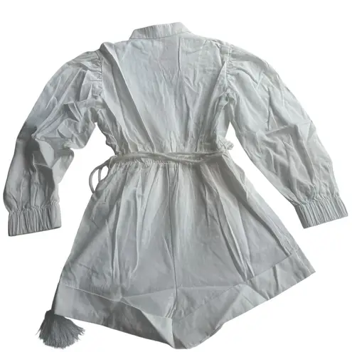 Choosy Women's White Romper with Rope Belt Size XS NWT