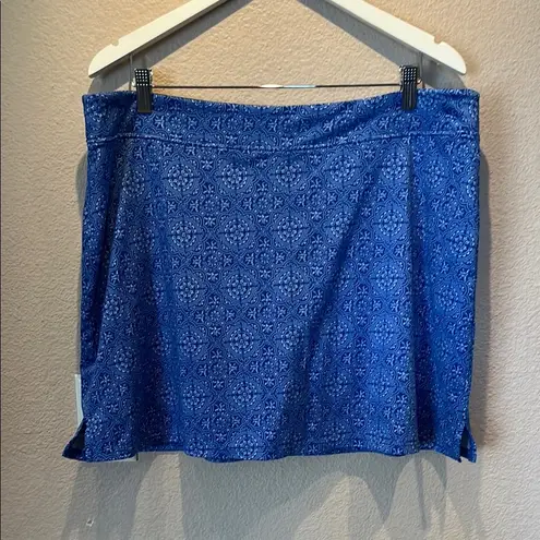 Tranquility by Colorado Clothing Women’s Blue Pattern Skort Skirt Running XXL