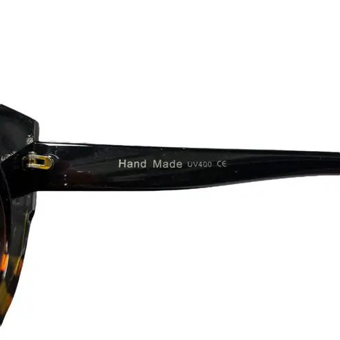 Womens Cat Eye Sunglasses Black Tortoise Round Frame Fashion Eyewear