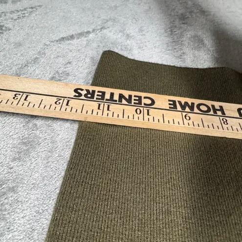 Marled Knit Pants Wide Leg Lounge Women M Olive Green Comfy Casual Size M