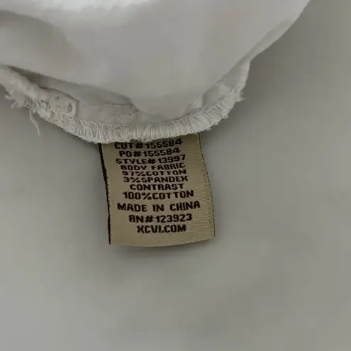 XCVI Wearables Orrick bomber jacket Cotton mesh white sz Large Summer Bohemian