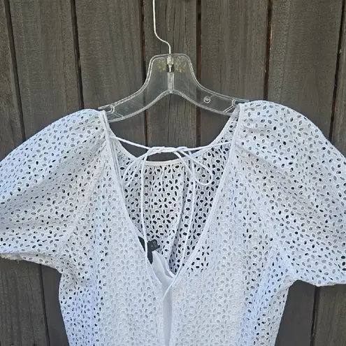 J.Crew White Eyelet Women's Top