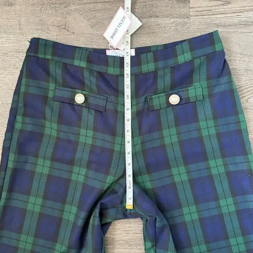 Alexia Admor Jayden Wide Leg Cropped Pants - Size 14 - Green Plaid -ā NWT