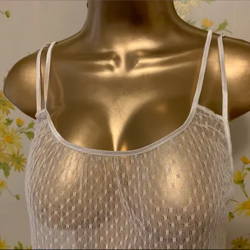 NWOT Sexy soft lace cami top white Size M