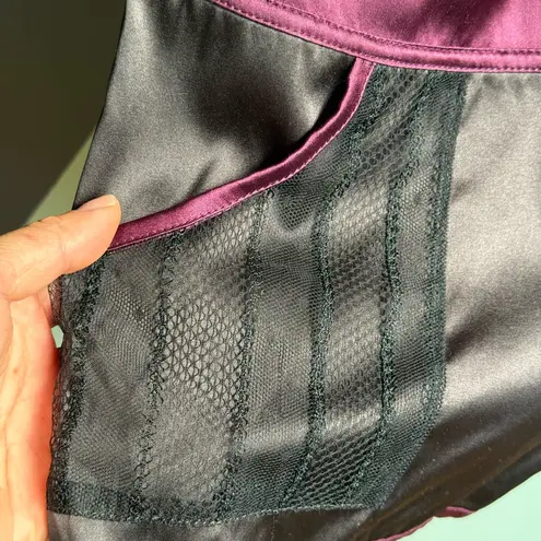 NWT Kiki de Montparnasse Silk Charmeuse Muse Romper, Size XS, Bordeaux Purple