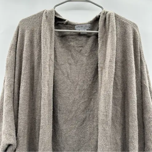 Barefoot Dreams CozyChic Lite Cliffside Gray Striped Cardigan Wrap One Size