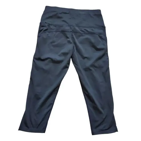 Neleus Leggings Women Large Active Dry Fit Cropped Black Gym Crossfit Pockets Size undefined