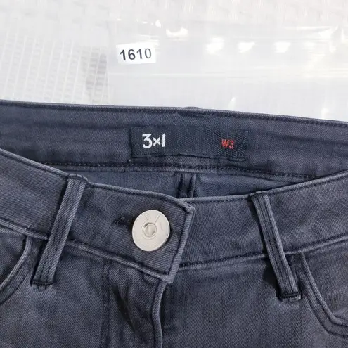 3x1 W3 Skinny Black Denim Mid Rise