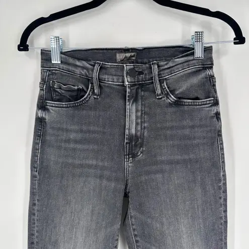 MOTHER The Insider Crop Step Fray Jeans in Save Your Soul Size 25 Gray