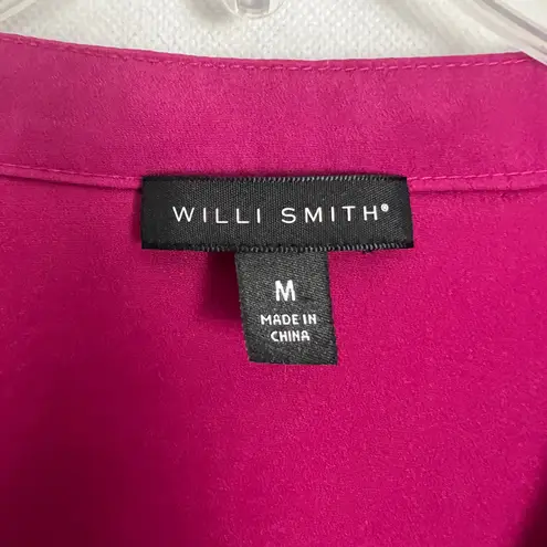 Willi Smith Fuchsia Pullover Long Sleeve Top Size Medium